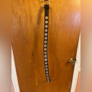 Stylish Brown Belt with Silver Accents